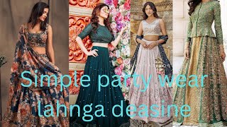 Simple party wear lahnga deasinepary wear lahnga ideasUrwaMalik vlog subscribe [upl. by Aman]