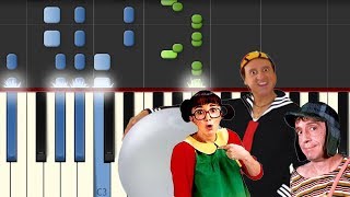 Que Bonita Vecindad  El Chavo  Piano Tutorial  Notas Musicales [upl. by Evadnee351]