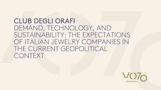 ENG VOS24  CLUB DEGLI ORAFI  DEMAND TECHNOLOGY AND SUSTAINABILITY [upl. by Madeleine]