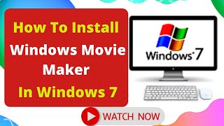 How To Install Windows Movie Maker In Windows 7  Gateway Solutions [upl. by Kacy]