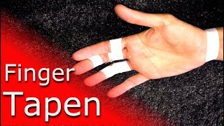 Finger Tapen fürs Klettern amp Bouldern  Anleitung ✋😬 So geht’s❗️ [upl. by Nnylireg]