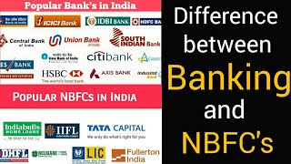 Difference between banks and non banking financial company [upl. by Raddi]