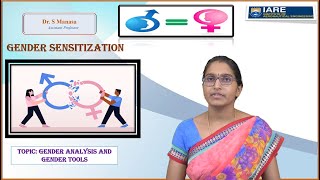 Gender Analysis and Gender Tools by Dr S Manasa [upl. by Mathias702]