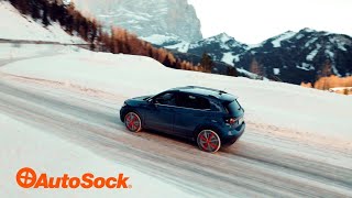 Installation and Driving A safe Winter Experience with AutoSock [upl. by Lletnahc]