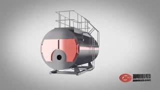 WNS Oil And Gas Fired Boiler Structure Demo [upl. by Gail5]