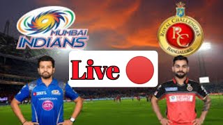 IPL Live Cricket Match Royal Challengers Bangalore Vs Mumbai Indians [upl. by Dualc]