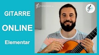 Gitarre lernen online  von Grund auf Klassische Gitarre lernen Gitarrenschule  OnlineKurs [upl. by Balthasar755]