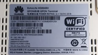 EchoLife HG8245H Flashing And Use as an Ordinary Router [upl. by Obeded]