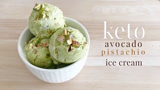 Keto Avocado Pistachio Ice Cream [upl. by Faden742]