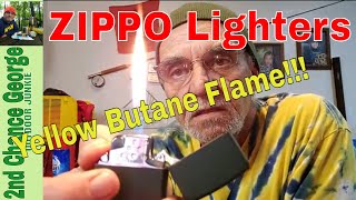 ZIPPO butane lighter insert  yellow flame  The latest in ZIPPO evolution Awesome [upl. by Gibrian]