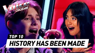 Talents making HISTORY on The Voice with their incredible Blind Auditions [upl. by Corilla388]