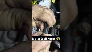 Motor 3 cilindro correia banhada a óleo 😨carros automobile oficina onix chevrolet [upl. by Adrien467]