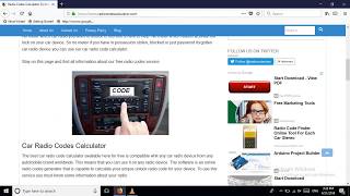 VW Radio Code Calculator [upl. by Safire]