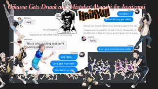 Haikyuu Oikawa Gets Drunk and Mistakes Akaashi for Iwaizumi [upl. by Dnyletak282]