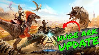 HUGE ARK UPDATE New Map New Creatures New Items [upl. by Luapnaes]