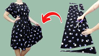 A useful tip for sewing yourself a practical dress in 15 minutes [upl. by Synn107]