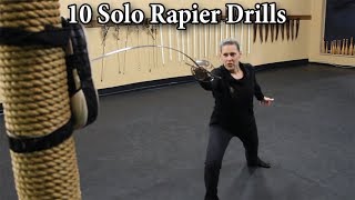 10 Solo Rapier Drills in 5 minutes [upl. by Adniled115]