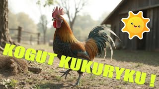 🐓 Kogucik Kukuryku – Wesoła Piosenka dla Dzieci 🎵  Poznajemy zwierzęta [upl. by Enrico812]