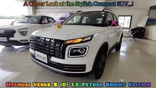 Hyundai Venue S O 12 Petrol Knight Edition  A Closer Look at Compact SUV Hyundai Venue 2023 [upl. by Enigroeg]