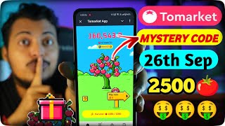 Tomarket Mystery Code Today 26 September  Tomarket Combo Today  Tomarket Secret Combo 26 Sep [upl. by Atarman535]