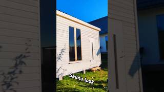 Tall Sauna windows 😎 diy sauna build [upl. by Feld204]