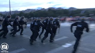 EURO 2016  Affrontements près de la fanzone et de la Tour Eiffel Paris 100716 [upl. by Kobylak338]