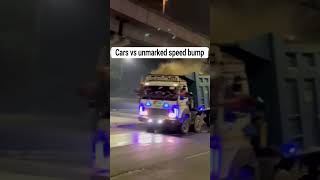 High Speed Cars vs Unmarked Speed Bump shorts speedbumps car truck [upl. by Annadiana281]