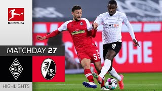 Borussia Mgladbach  SC Freiburg  21  Highlights  Matchday 27 – Bundesliga 202021 [upl. by Adnahs443]