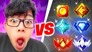 AsianJeff VS EVERY RANK In Fortnite [upl. by Ennayt]