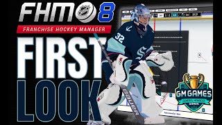 FHM 8 🏒  First Look and New Features of Franchise Hockey Manager 8  Windows PC Mac [upl. by Ahsinat]