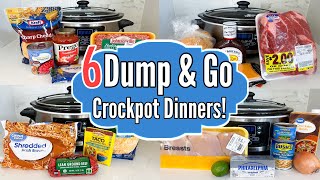 6 DUMP amp GO SLOW COOKER MEALS  Best Quick EASY Crockpot Recipes  Julia Pacheco [upl. by Wenda]