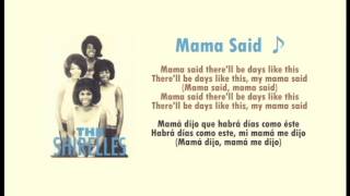 The Shirelles  Mama Said sub [upl. by Ressler]