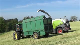 Senáže 2024 Claas Jaguar 840 4x John Deere Zetor Crystal 12145 [upl. by Garlan]