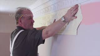 How to Apply Lincrusta Friezes [upl. by Eniluqcaj]