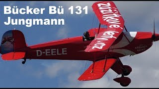 Bücker Bü 131 Jungmann aerobatics Airshow Breclav 2018 [upl. by Aihseuqram]