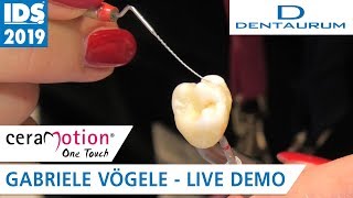 IDS 2019  Gabriele Voegele  ceraMotion® One Touch Easy Fast Aesthetic [upl. by Bower]