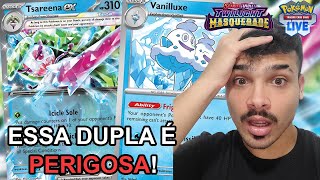 Tsareena ex com Vanilluxe nunca foi tão BOM  Gameplay Pokémon TCG Live [upl. by Ansilma458]