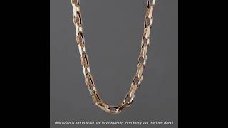 9ct Yellow Gold Diamondcut Belcher Chain  33mm [upl. by Koosis]