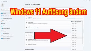 Windows 11 Auflösung ändern Anleitung ✅ [upl. by Attinahs]