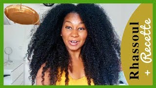 Rhassoul Shampoing 100 Naturel  Recette 2 Ing  Cheveux bouclés frisés et crépus [upl. by Trask]