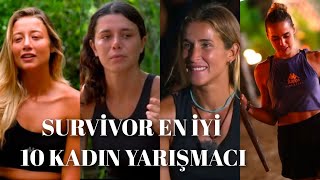 SURVİVOR EN İYİ 10 KADIN YARIŞMACI BAKIN KİMLER survivor2024 survivor survivortürkiye keşfet [upl. by Meeker]