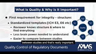 Quality Control of Regulatory Documents What is it and why is it important [upl. by Nifares260]