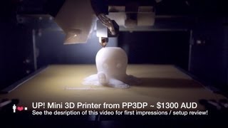 UP Mini 3D Printer In Action  Comments  First Impressions [upl. by Haskel]