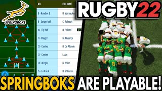 SPRINGBOKS in Rugby 22  Creating An Official South Africa Team  Rugby 22 Gameplay and Commentary [upl. by Kwabena997]