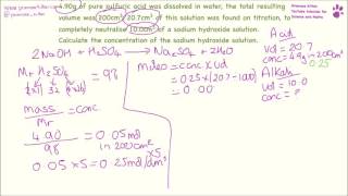 Titration Calculations  GCSE Science grade 7 8 and 9 Booster Questions [upl. by Leoni]