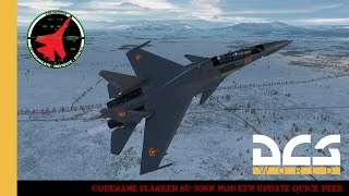 Codename Flanker SU30SM Mod Update 2743b EFM Quick Peek  DCS World  Digital Combat Simulator [upl. by Berl]