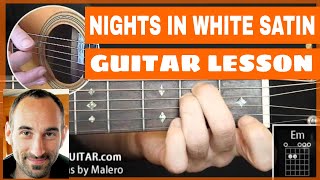 Nights In White Satin Guitar Lesson  part 1 of 8 [upl. by Chor]