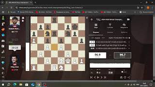 Ding Liren 2728  Gukesh Dommaraju 2783FIDE World Championship 2024GAME 2 [upl. by Salomon836]