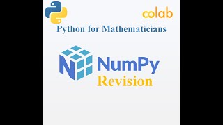 NumPy Revision  Python for Mathematics  URDU [upl. by Ermina98]