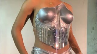 DIY SILVER CHROME BREASTPLATE  Beyoncé Renaissance World Tour Look [upl. by Geraint]